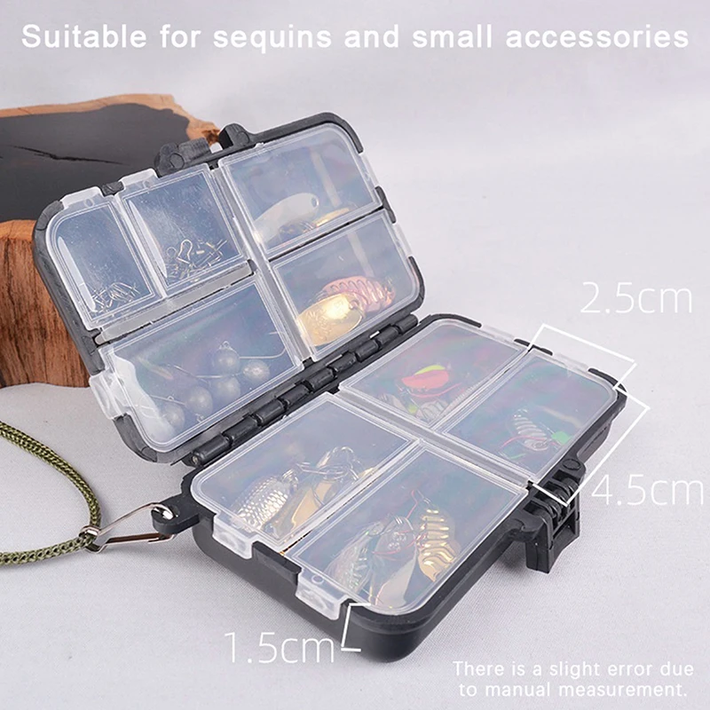 Fishing Hook Box - Mini Storage Case Double Layer Detachable