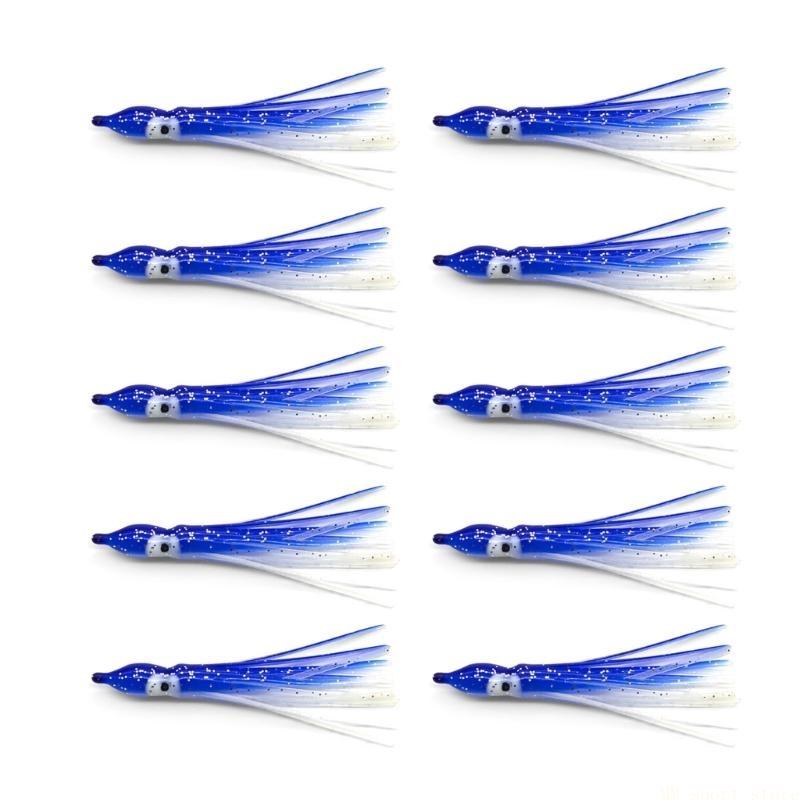 Fishing Hook Jig - 31BE 7 Color 10PCS/lot Squid Hook
