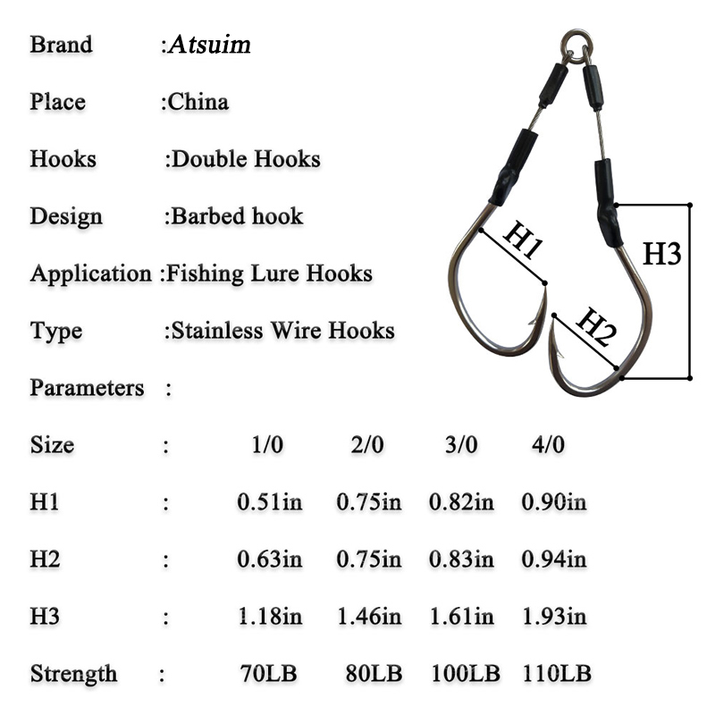 2pcs Barbed Hooks Sea Fishing  - Fishing Hook Jig 评论和价格