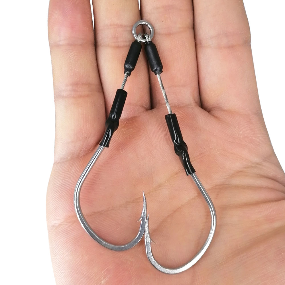 2pcs Barbed Hooks Sea Fishing  - Fishing Hook Jig 评论和价格