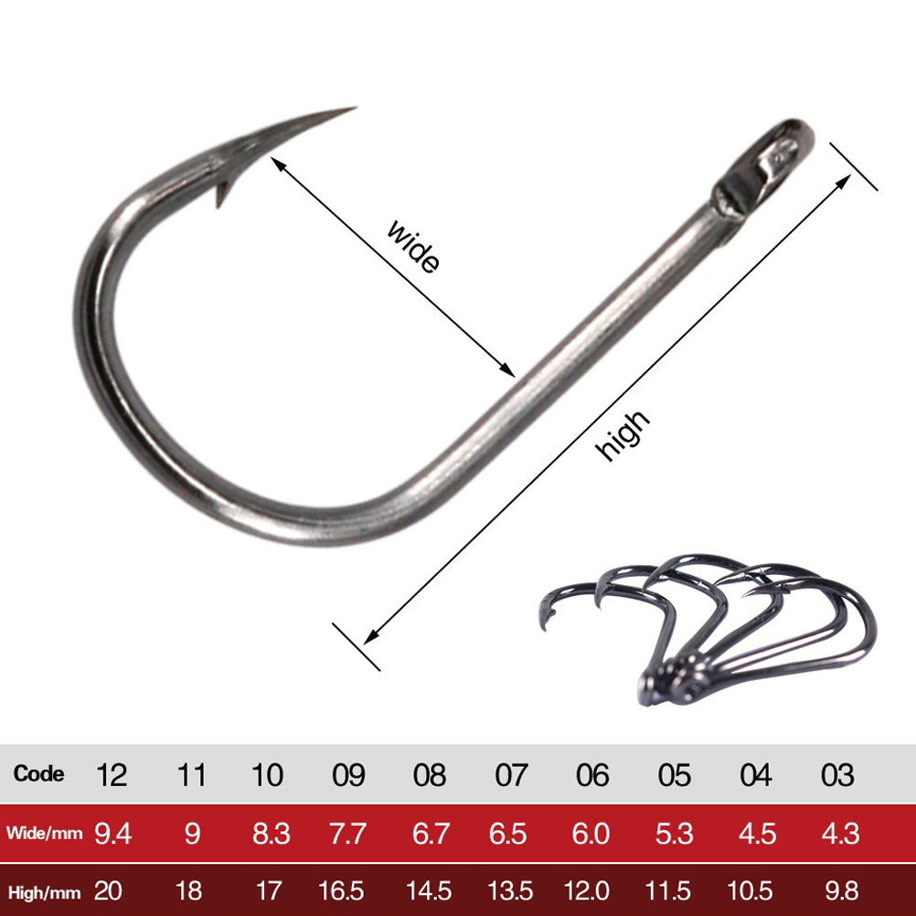 100-400pc/Box 3#-12# Carp Fish - Fishing Hook Jig 评论和价格