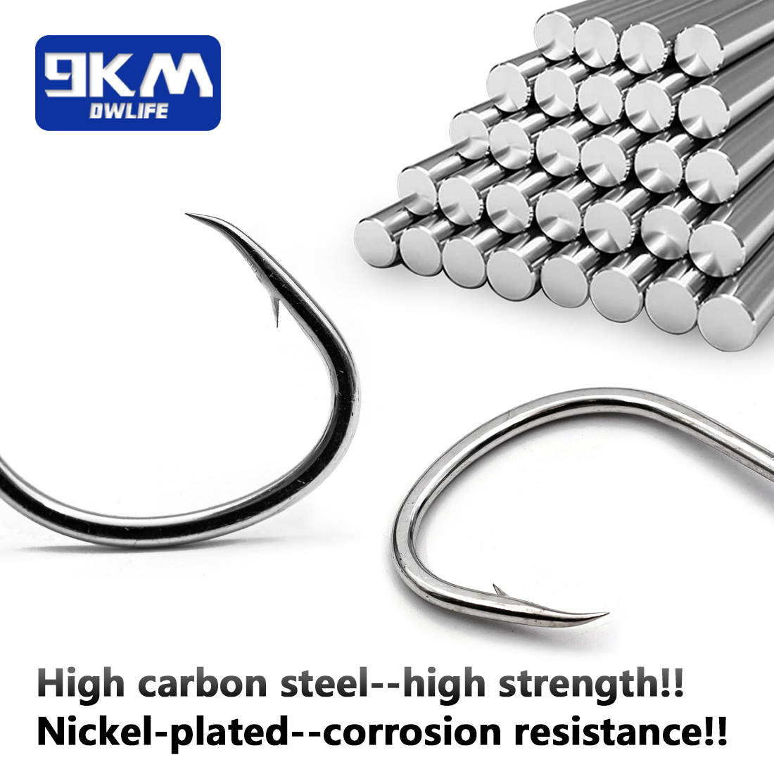 9KM Fishing Hooks Saltwater Li - Fishing Hook Offset 评论和价格