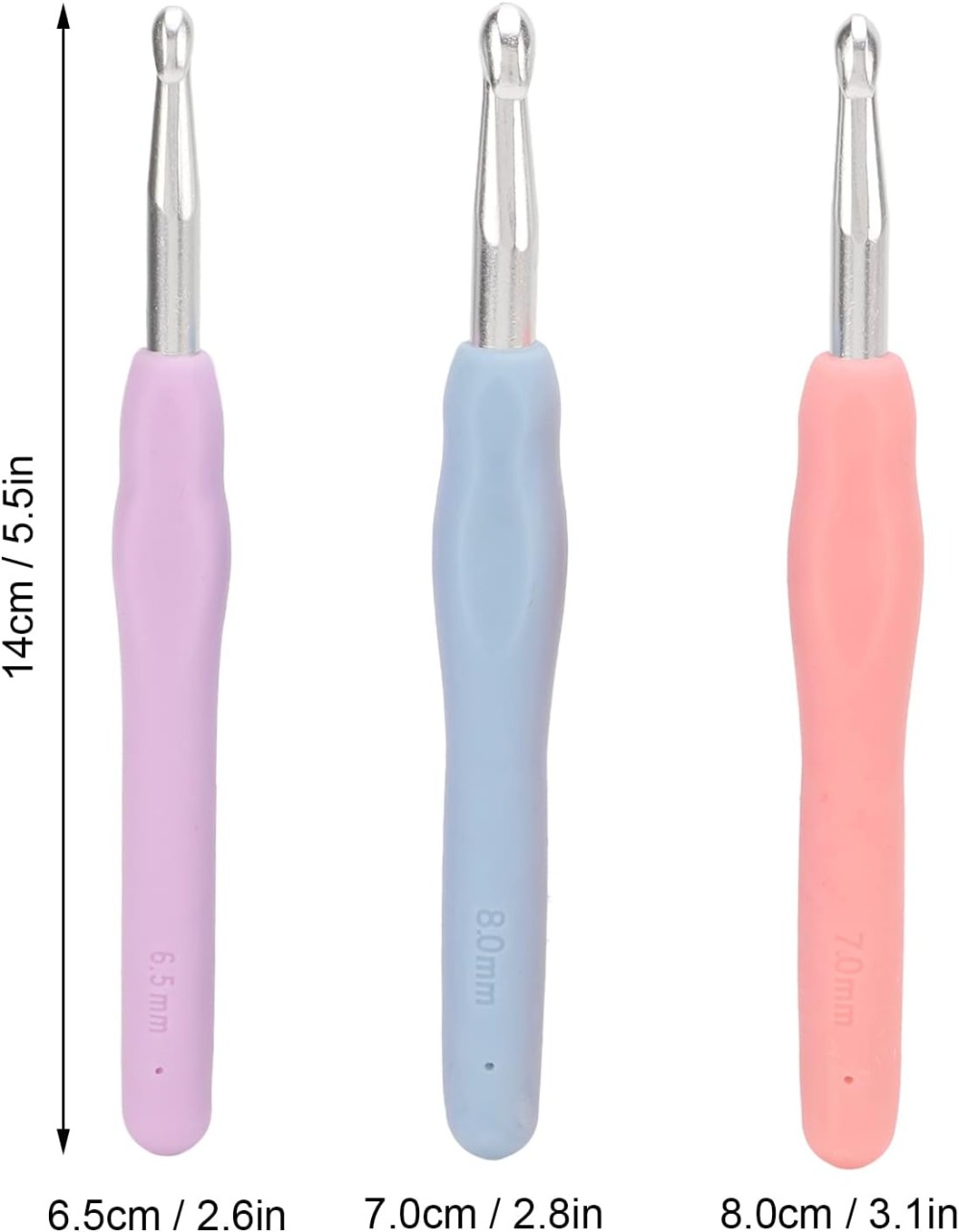 Ergonomic Crochet Hooks Set La - Fishing Hook Size 评论和价格
