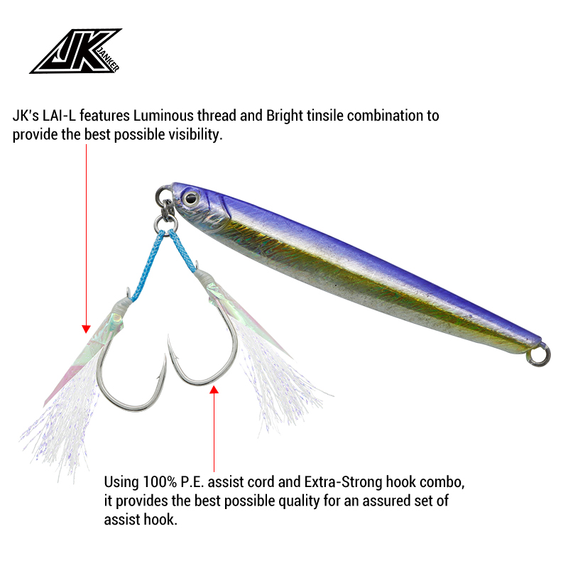 JK LAI-L Shore Jigging Light A - Fishing Hook Size 评论和价格