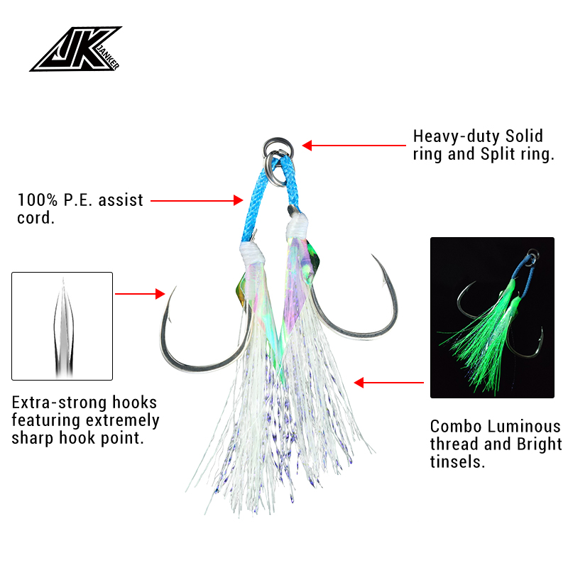JK LAI-L Shore Jigging Light A - Fishing Hook Size 评论和价格