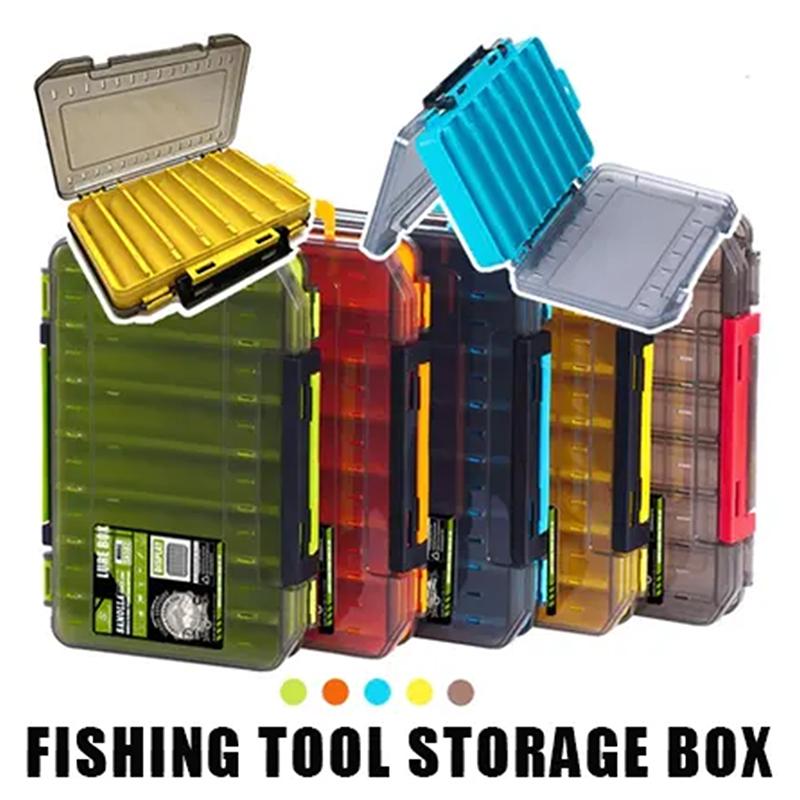Double-Sided Compact Tackle Bo - Fishing Hook Box 评论和价格