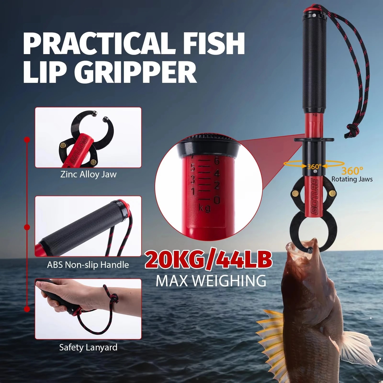 Goture 2Pcs/Set Fish Lip Gripp - Fishing Hook Remover 评论和价格