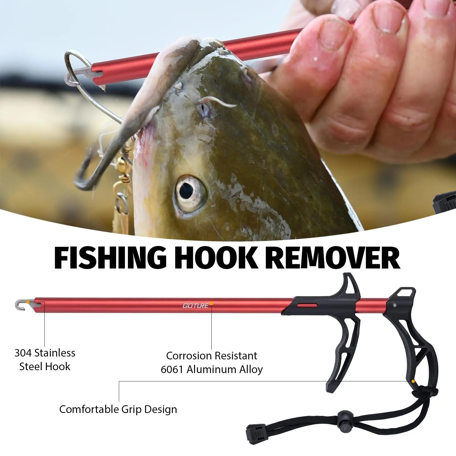 Goture 2Pcs/Set Fish Lip Gripp - Fishing Hook Remover 评论和价格