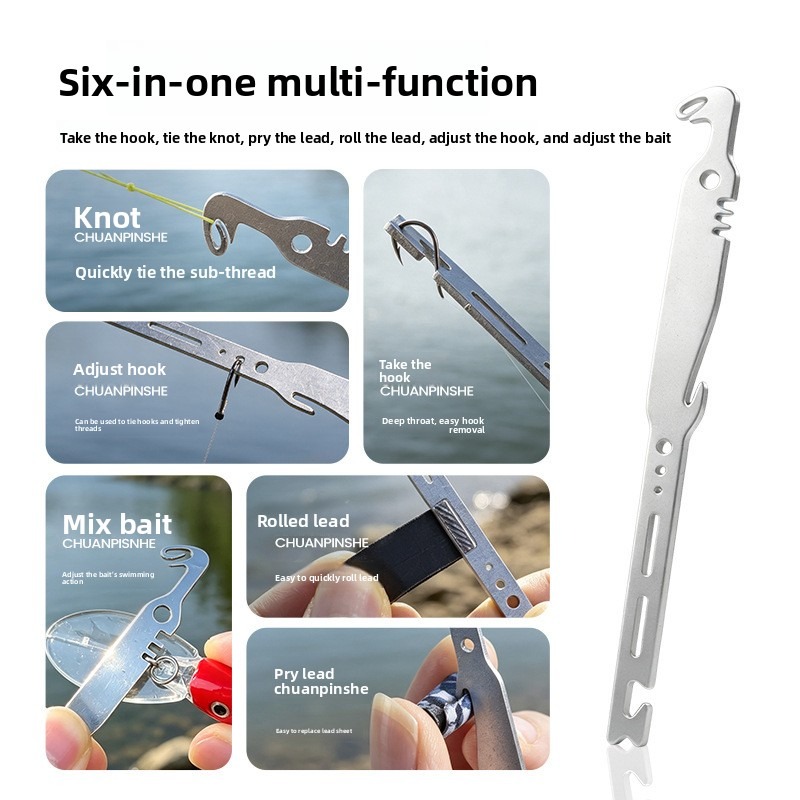 QAJTAO 4 Pieces 6-in-1 Stainle - Fishing Hook Sharpener 评论和价格