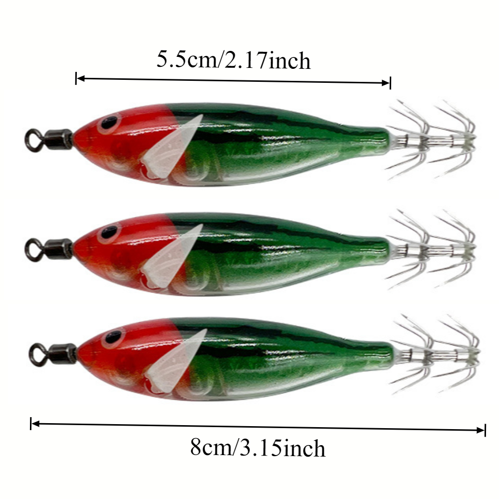 18pcs/set 8cm/ 5.7g Shrimp Fis - Fishing Hook Jig 评论和价格